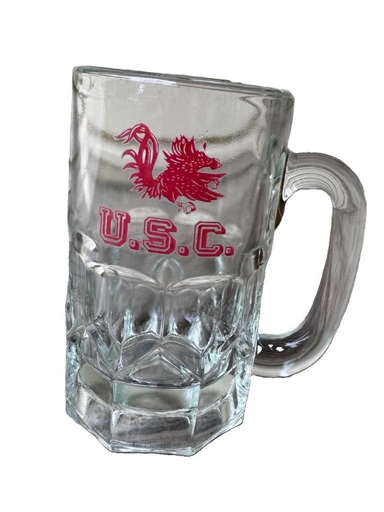 Other - Vintage 80s 90s University Of South Carolina Glass Beer Mug USC Gamecocks